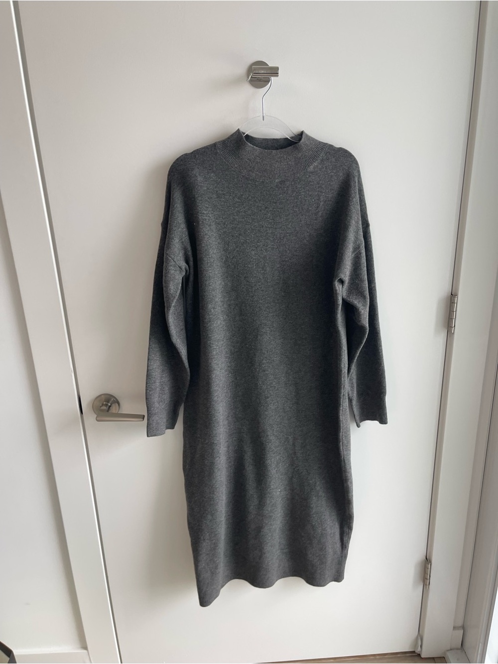 Ripe Maternity Knit Sweater Dress - Gray